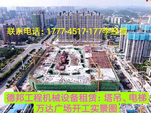 萬(wàn)達(dá)廣場(chǎng)、岳麓青城一二三期   租賃塔吊、電梯實(shí)情